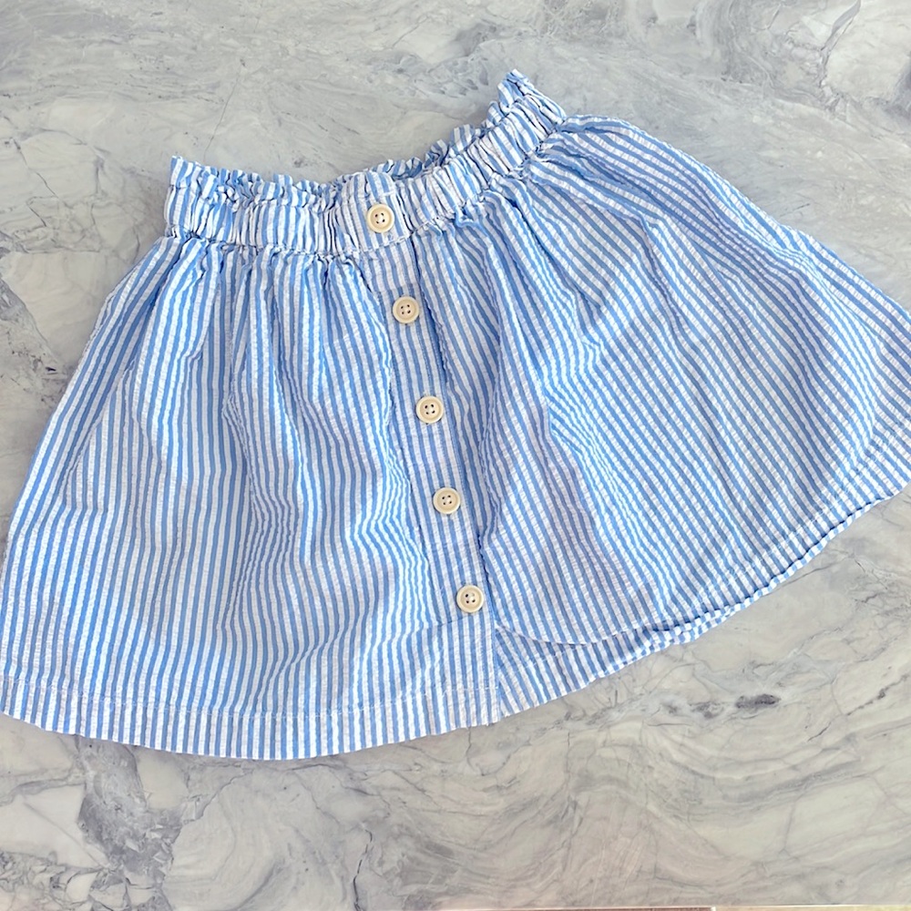 Seersucker skirt